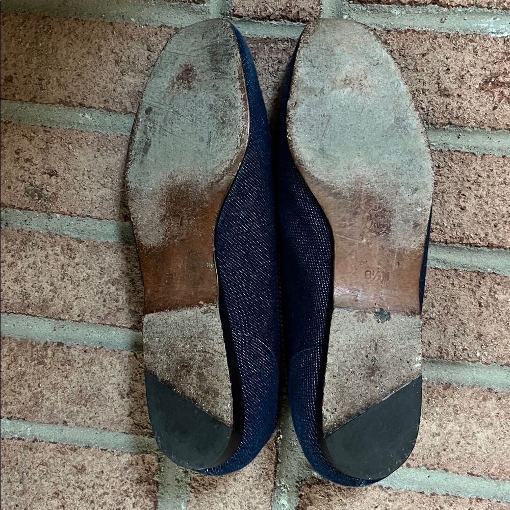 Enzo Angiolini Navy and Tan Loafers - Picture 8 of 9